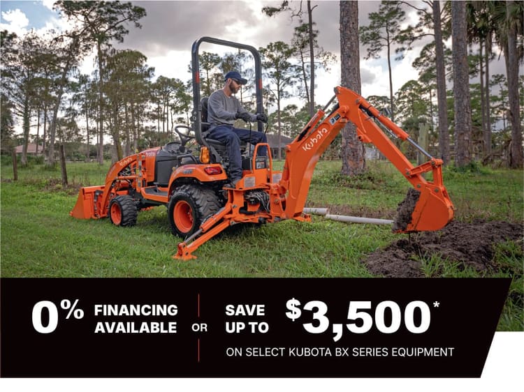 Save on BX Series Tractors