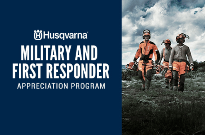 Husqvarna Military and First Responder Appreciation Program